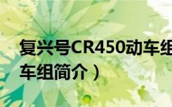 复兴号CR450动车组（关于复兴号CR450动车组简介）