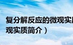 复分解反应的微观实质（关于复分解反应的微观实质简介）