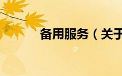 备用服务（关于备用服务简介）