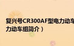 复兴号CR300AF型电力动车组（关于复兴号CR300AF型电力动车组简介）