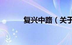复兴中路（关于复兴中路简介）