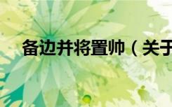 备边并将置帅（关于备边并将置帅简介）