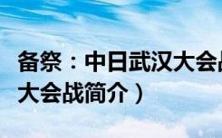 备祭：中日武汉大会战（关于备祭：中日武汉大会战简介）