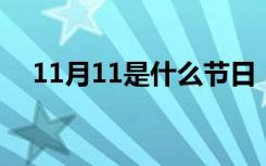 11月11是什么节日（11 11是什么节日）