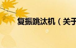 复振跳汰机（关于复振跳汰机简介）