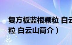 复方板蓝根颗粒 白云山（关于复方板蓝根颗粒 白云山简介）