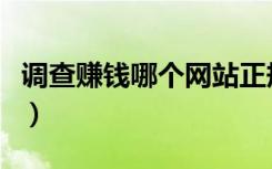 调查赚钱哪个网站正规（中国调查网怎么赚钱）