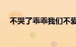 不哭了乖乖我们不爱了好不好（不哭了）
