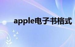 apple电子书格式（ipad电子书格式）
