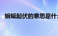 蜿蜒起伏的意思是什么（蜿蜒起伏的意思）