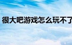 很大吧游戏怎么玩不了怎么办（很大吧游戏）