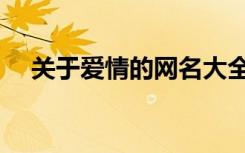 关于爱情的网名大全（关于爱情的网名）
