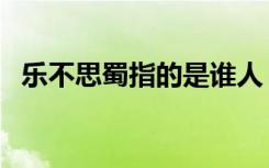 乐不思蜀指的是谁人（乐不思蜀指的是谁）