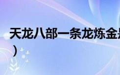 天龙八部一条龙炼金是什么（天龙八部一条龙）