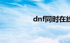 dnf同时在线用户的数量
