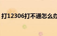 打12306打不通怎么办（12306电话打不通）