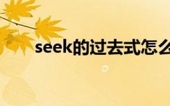 seek的过去式怎么读（seek过去式）