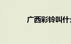 广西彩铃叫什么（广西彩铃）