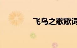 飞鸟之歌歌词（飞羽歌词）
