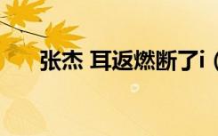 张杰 耳返燃断了i（张杰 耳返燃断了）