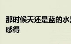 那时候天还是蓝的水是绿的鸡鸭还是没有禽流感得