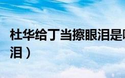 杜华给丁当擦眼泪是哪一集（杜华给丁当擦眼泪）