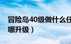 冒险岛40级做什么任务升级（冒险岛40级去哪升级）