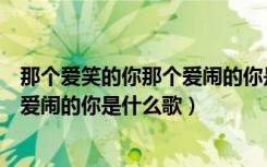 那个爱笑的你那个爱闹的你是什么歌词（那个爱笑的你那个爱闹的你是什么歌）