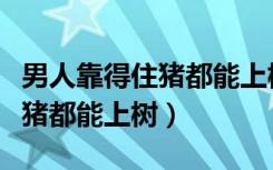 男人靠得住猪都能上树什么意思（男人靠得住猪都能上树）