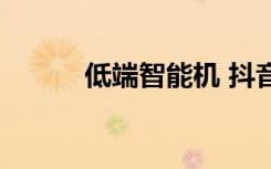 低端智能机 抖音（低端智能机）