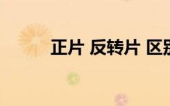 正片 反转片 区别（反转片效果）
