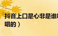 抖音上口是心非是谁唱的（口是心非抖音版谁唱的）