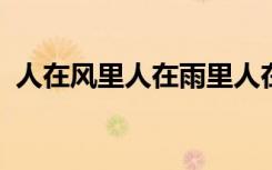 人在风里人在雨里人在爱的岁月里漂流文案
