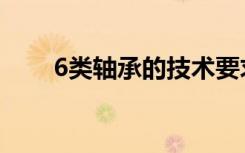 6类轴承的技术要求标准（6类轴承）
