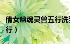 倩女幽魂灵兽五行洗到多少（倩女幽魂灵兽五行）