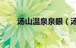 汤山温泉泉眼（汤山百倍圣泉温泉）