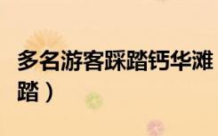 多名游客踩踏钙华滩（上万年钙华滩遭游客踩踏）