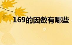 169的因数有哪些（16的因数有哪些）