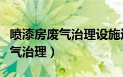 喷漆房废气治理设施运行管理规范（喷漆房废气治理）