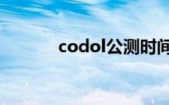 codol公测时间（codol公测）