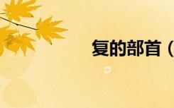 复的部首（外的部首）