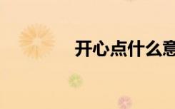 开心点什么意思（开心点）