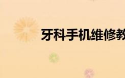 牙科手机维修教程（牙科手机）