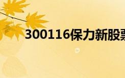 300116保力新股票咨询（股票咨询）