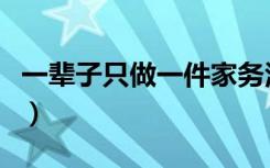 一辈子只做一件家务活（一辈子只做一件家务）