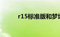 r15标准版和梦境版区别（r 15）