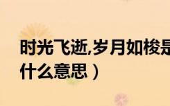 时光飞逝,岁月如梭是什么意思（岁月如梭是什么意思）