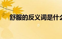 舒服的反义词是什么?（舒服的反义词）