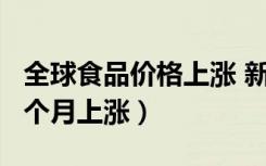 全球食品价格上涨 新闻（全球食品价格连续9个月上涨）