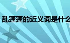 乱蓬蓬的近义词是什么呢（乱蓬蓬的反义词）